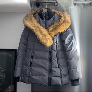 Mackage Adali Down Coat with Natural Fur Trim
